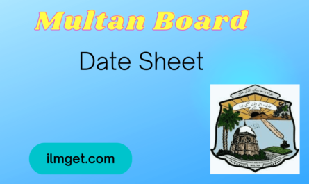 12th class 2nd Year date sheet 2023 Multan Board