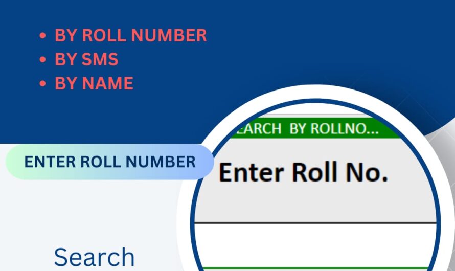 1st Year Result Check by Roll Number 2023